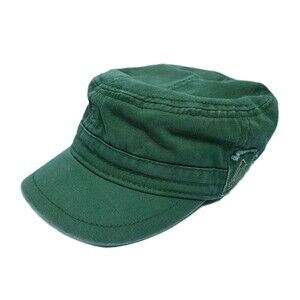 Life Is Good Cadet Hat Cap Army Distressed Green Military Outdoors